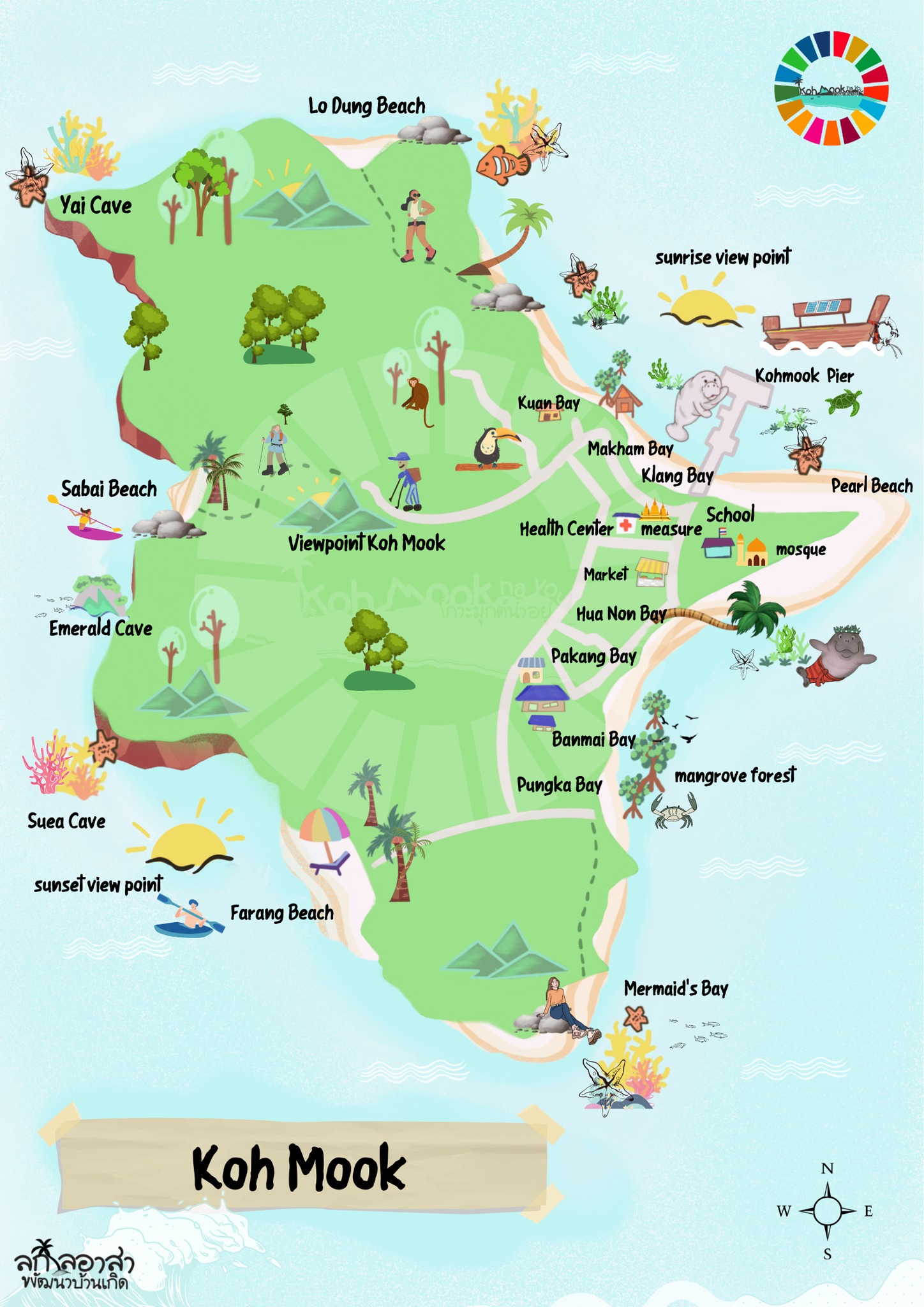 Koh Mook Map